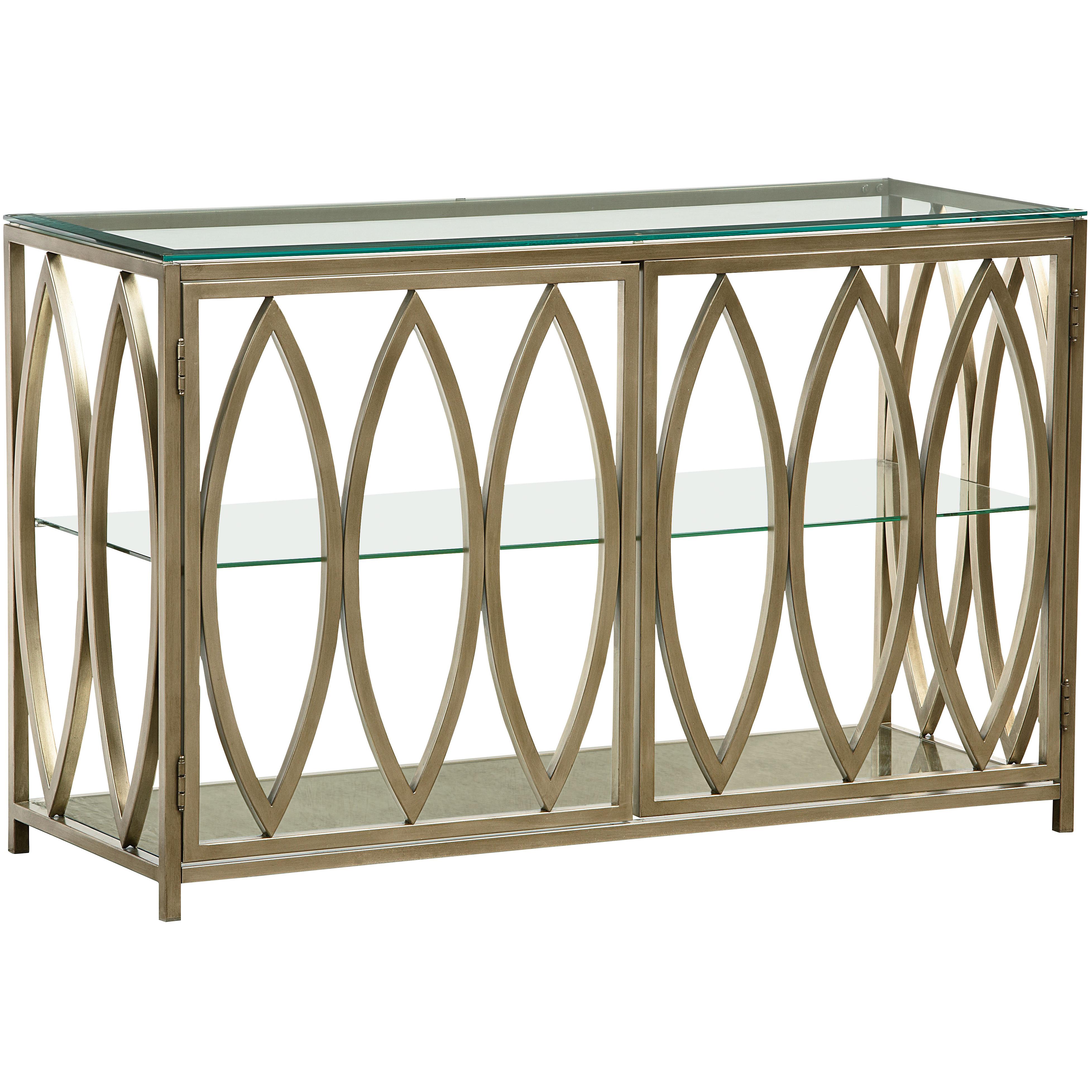 Standard Furniture Santa Barbara Sofa Table with 2 Shelves and 2 Doors